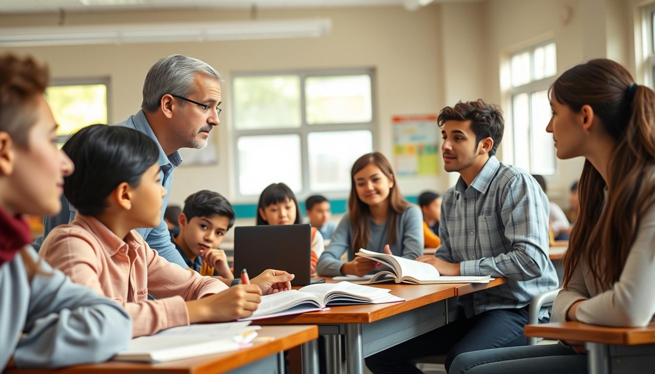 Students and educational resources in a modern learning environment